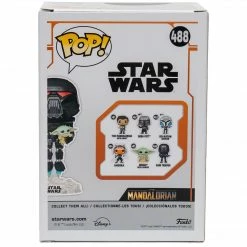 Funko Star Wars: The Mandalorian Dark Trooper W/Grogu Glow In The Dark Pop! Vinyl Figure Exclusive