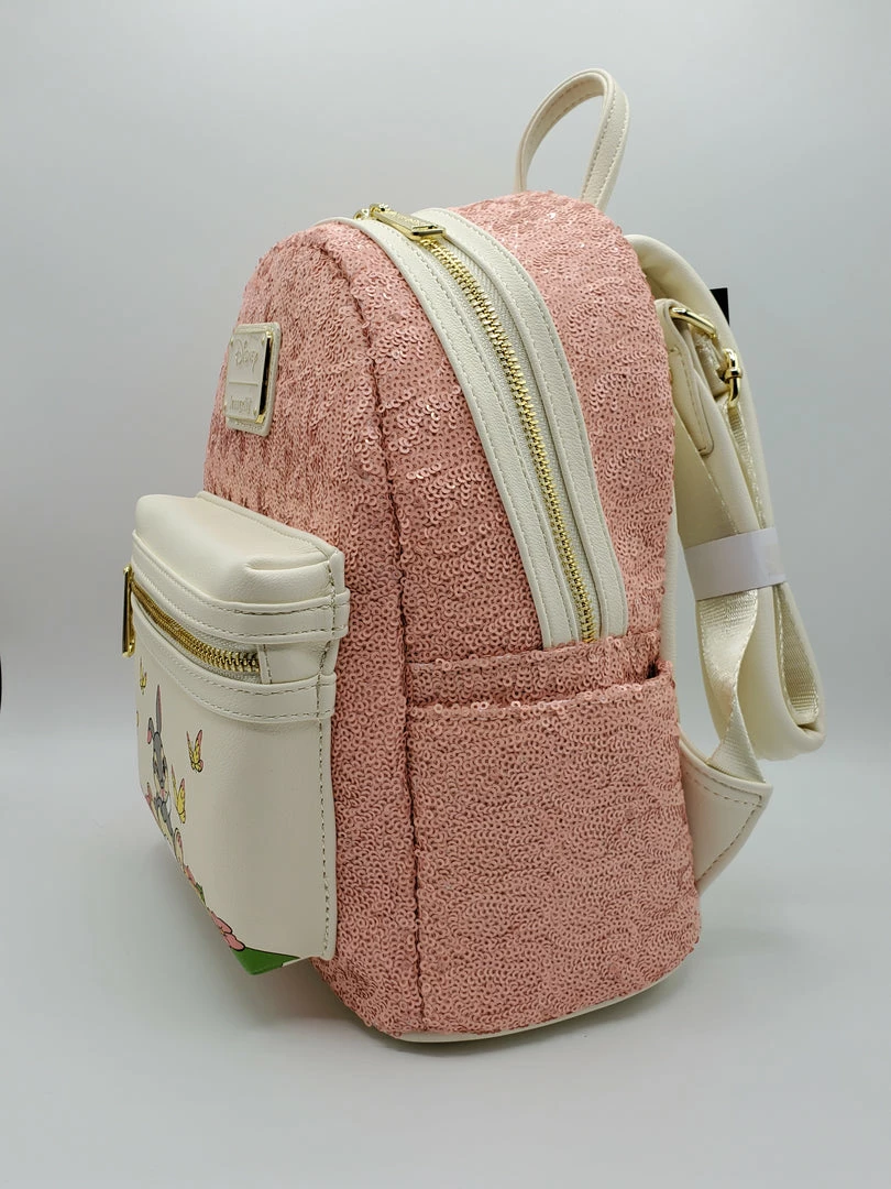 Exclusives Grotto Treasures Exclusive - Loungefly Disney Bambi Thumper Pink Sequin Mini Backpack