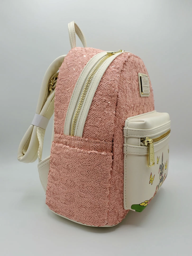 Exclusives Grotto Treasures Exclusive - Loungefly Disney Bambi Thumper Pink Sequin Mini Backpack