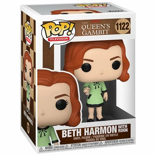 Funko Netflix Queen Gambit Beth Harmon W/Rook Pop! Vinyl Figure