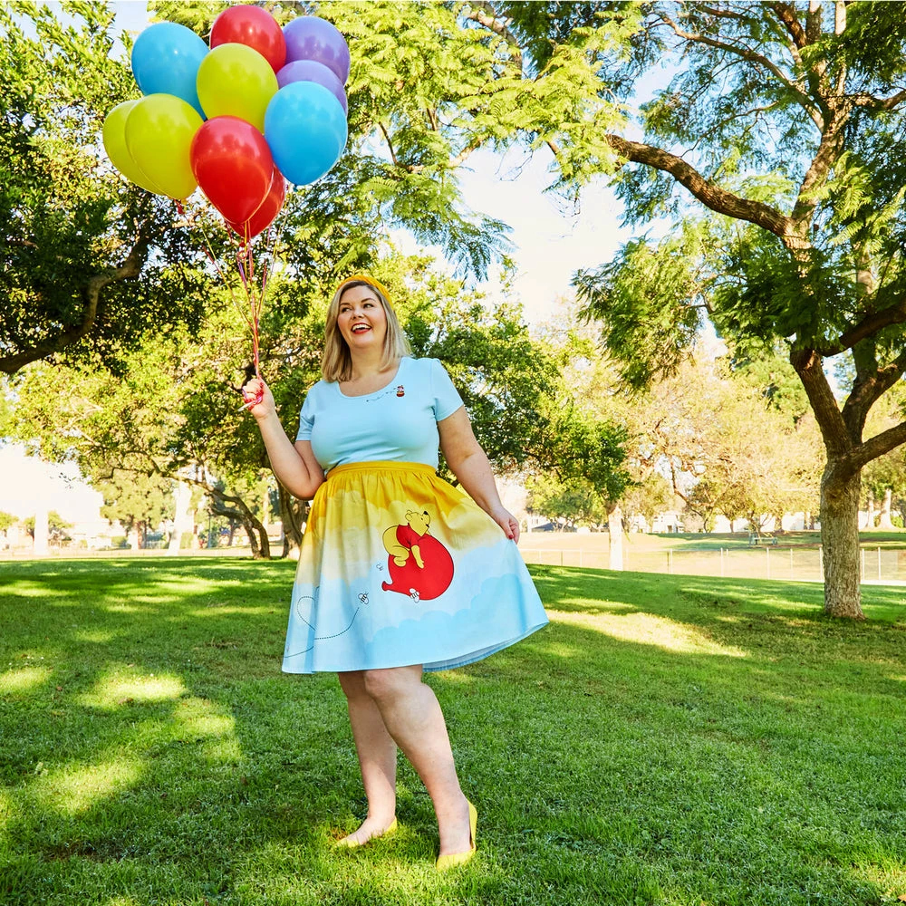 Stitch Shoppe By Loungefly Disney Winnie The Pooh Piglet In Honey Pot "Kelly" Fashion Top Shirt In Stock