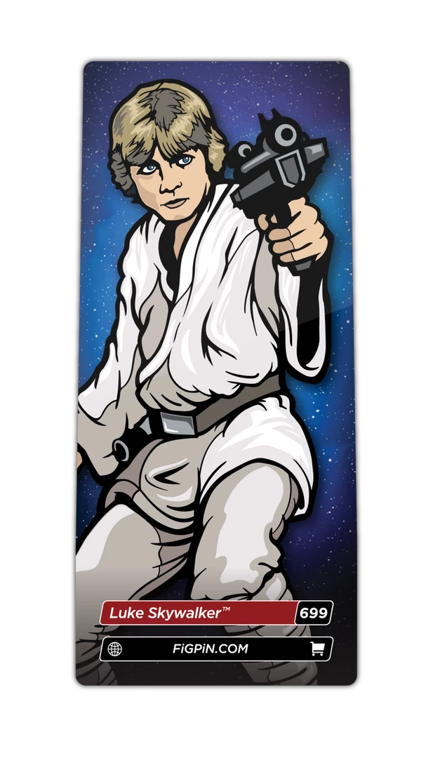 FiGPiN Star Wars A New Hope Luke Skywalker W/Blaster