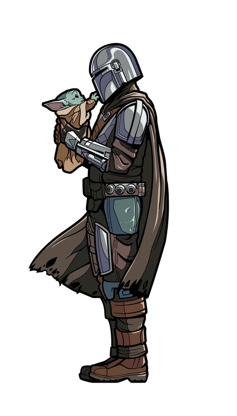 FiGPiN Star Wars The Mandalorian Holding Grogu