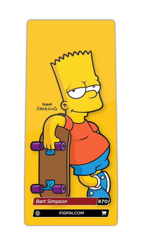 FiGPiN The Simpsons Bart W/Skateboard