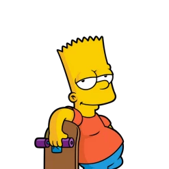 FiGPiN The Simpsons Bart W/Skateboard