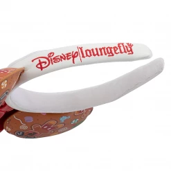 Loungefly Disney Gingerbread AOP Patent Bow Heart Ears Headband