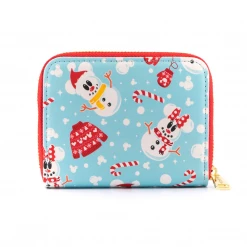 Loungefly Disney Mickey & Minnie Snowman AOP Wallet