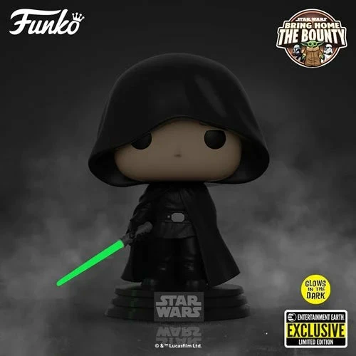 Funko Star Wars: The Mandalorian Luke Skywalker Glow In The Dark Pop! Vinyl Figure Exclusive