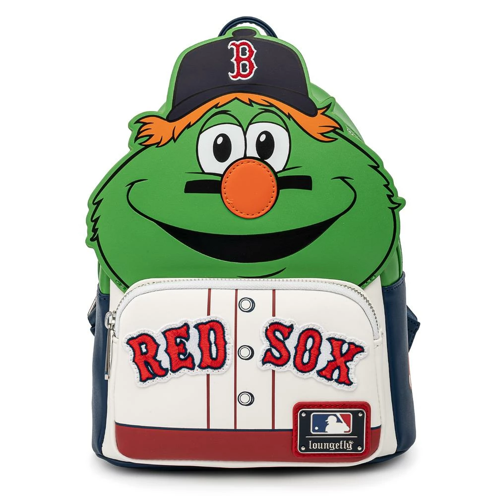 Loungefly MLB Boston Red Sox Wally The Green Monster Mascot Cosplay Mini Backpack