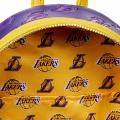 Loungefly NBA Los Angeles Lakers Logo AOP Mini Backpack