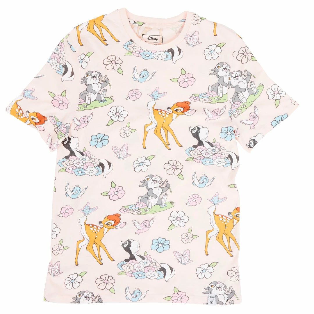 Loungefly Disney Bambi Springtime Print Tee In Stock