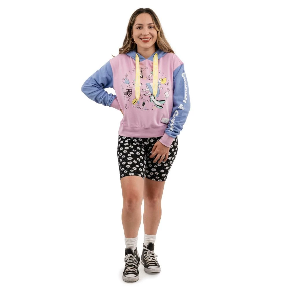 In Stock Loungefly Disney Alice In Wonderland Rabbit Hole Crop Hoodie