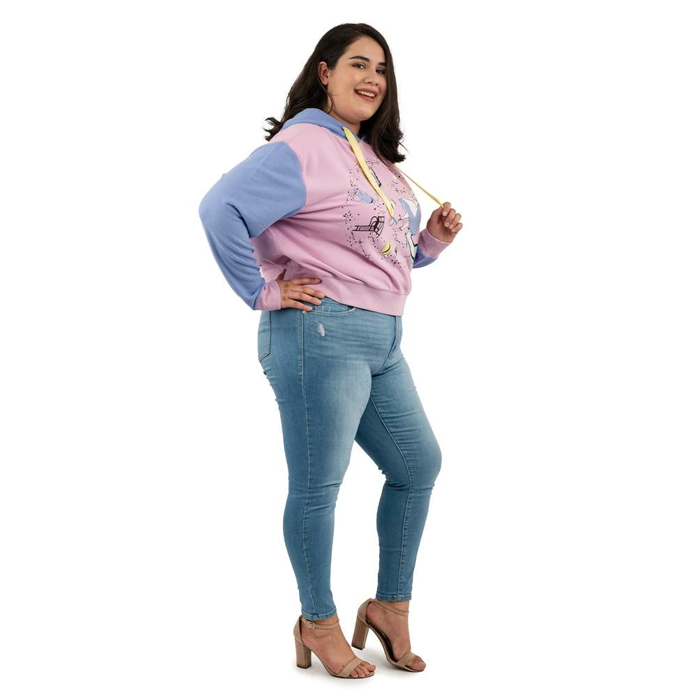 In Stock Loungefly Disney Alice In Wonderland Rabbit Hole Crop Hoodie