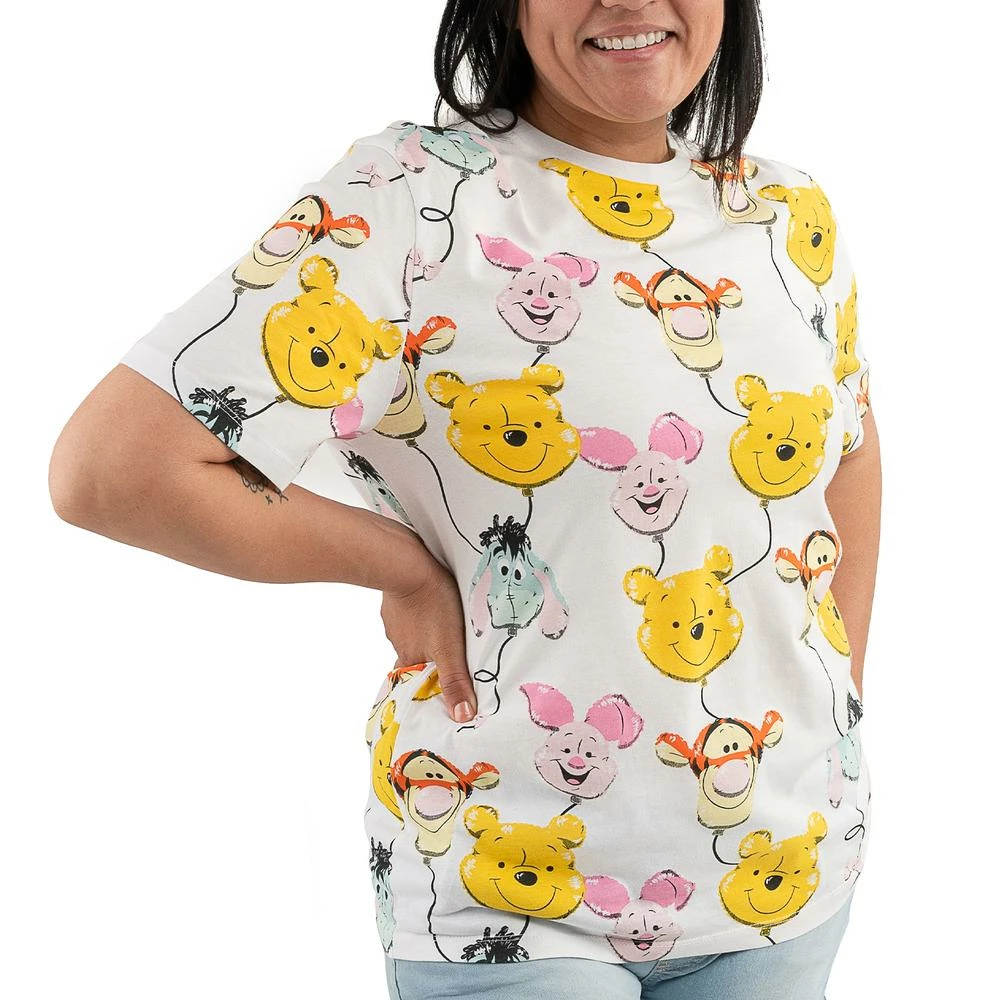 Loungefly Disney Winnie The Pooh & Friends Balloons Print Tee In Stock