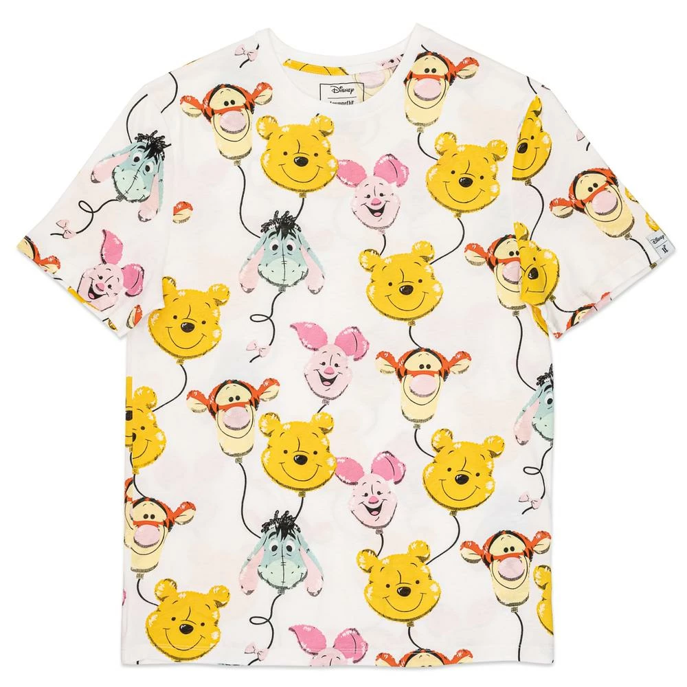 Loungefly Disney Winnie The Pooh & Friends Balloons Print Tee In Stock
