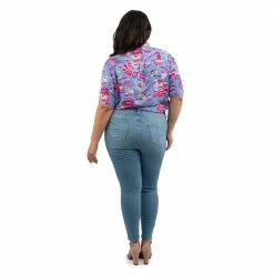 Loungefly Disney Alice In Wonderland Cheshire Cat Camp Shirt