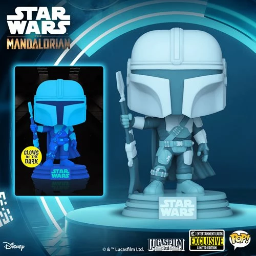 Funko Star Wars: The Mandalorian Hologram Glow In The Dark Pop! Vinyl Figure Exclusive