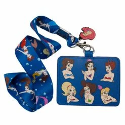 Loungefly Disney Little Mermaid With Sisters Lanyard With Cardholder