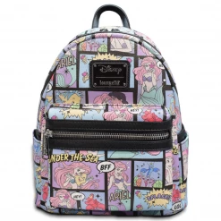 Grotto Treasures Exclusive - Loungefly Disney The Little Mermaid Comic AOP Mini Backpack