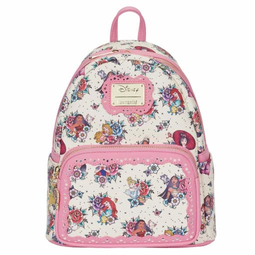 Loungefly Disney Princess Tattoo AOP Mini Backpack